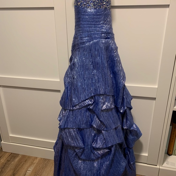 Blue Grad/Prom Dress - Picture 3 of 6